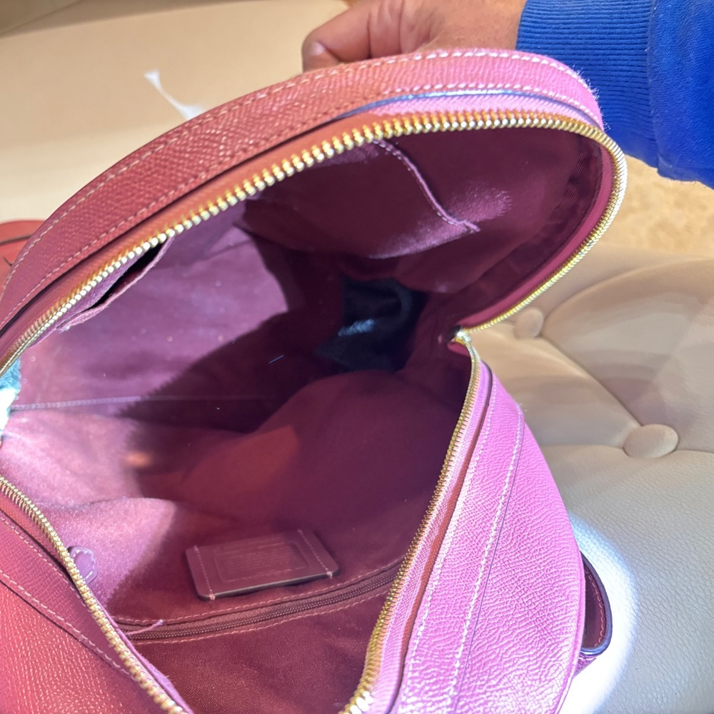 Coach Rose Backpack with Gold Accents - Picture 4 of 5
